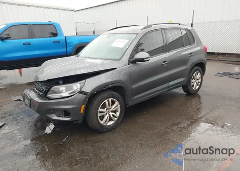 2016 Volkswagen Tiguan S z USA, uszkodzony, nr VIN WVGBV7AX8GW598856